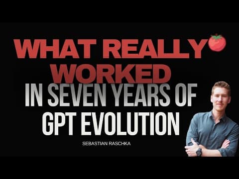 State of Reasoning Models, Building LLMs from Scratch and 7 Years of Scaling GPT | Sebastian Raschka